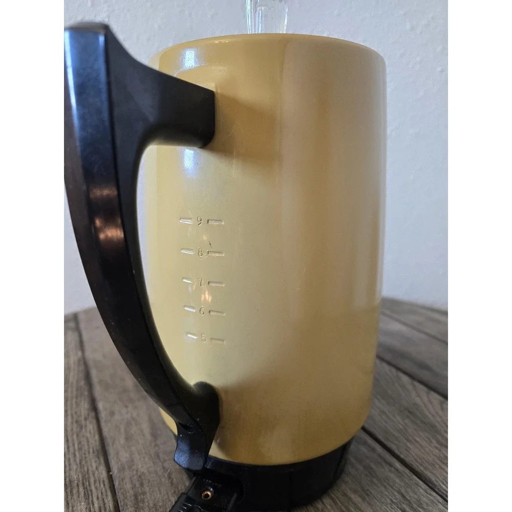 Vintage West Bend Westmark 1832 9 Cup Yellow Gold Coffee Percolator Works Retro